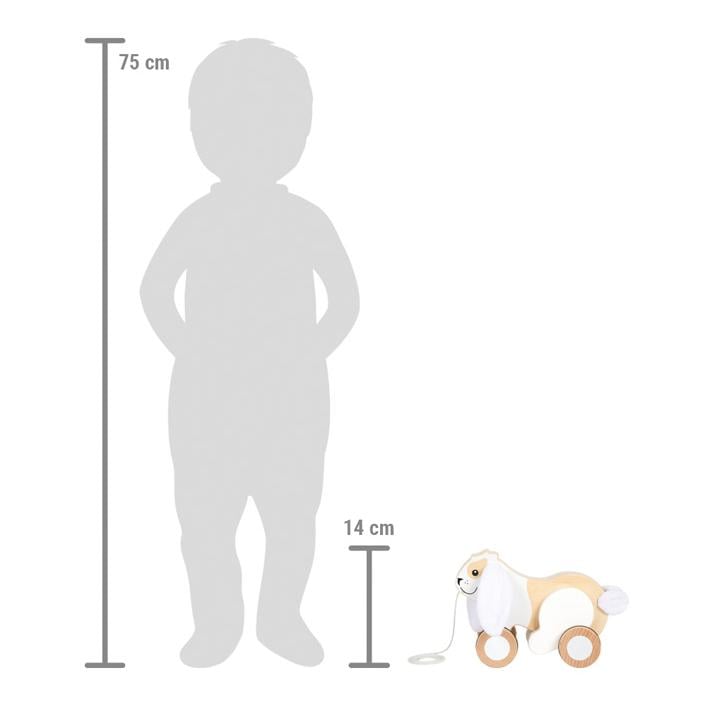 Nachziehtier Hase mit Knisterohren