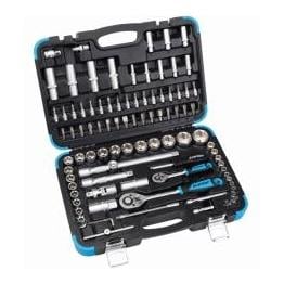 Image of Hawe Steckschlüsselsatz 1/4" + 1/2" 94-teilig - Schwarz/Blau - bei Hauptner.ch