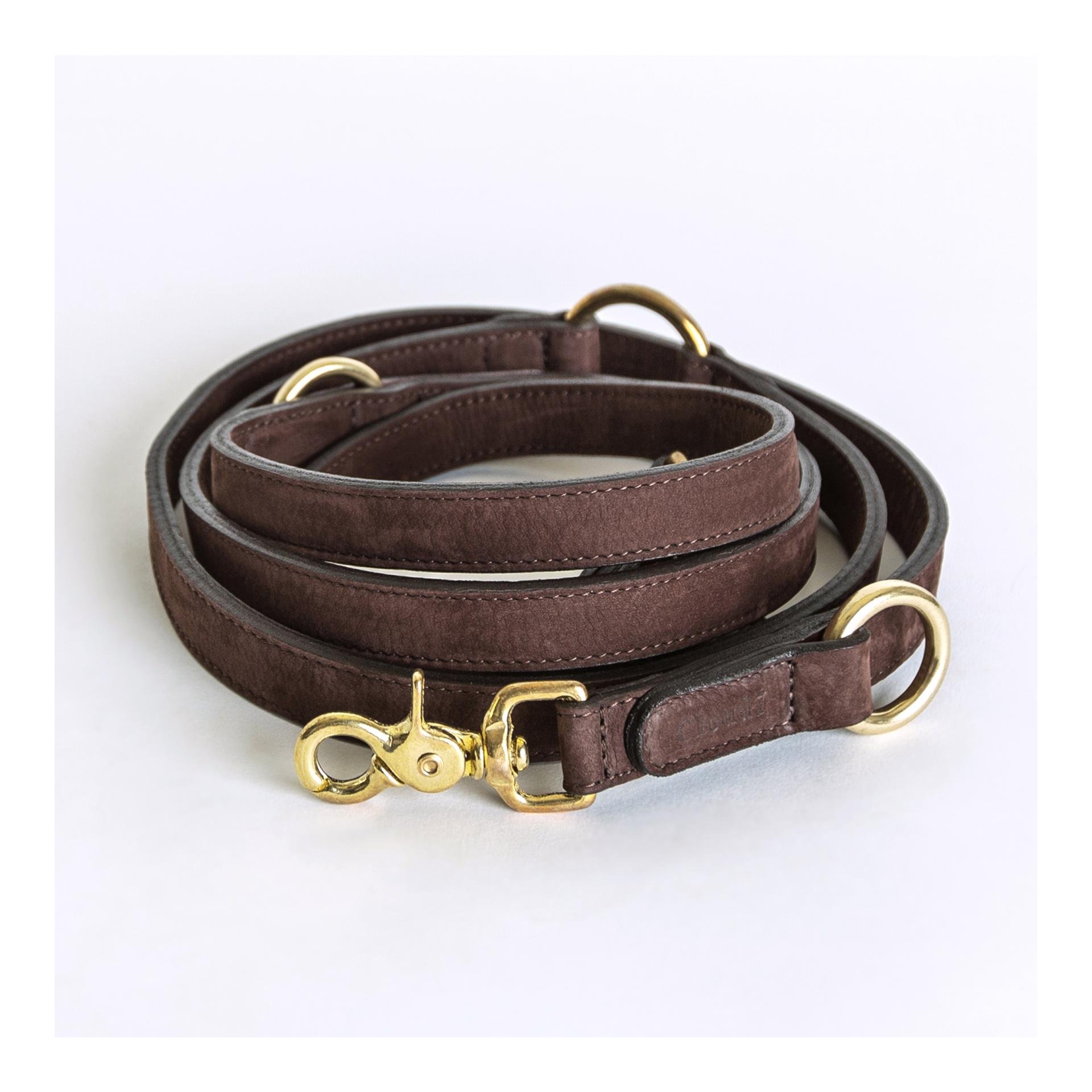 Verstellbare Führleine Tiergarten Echtleder