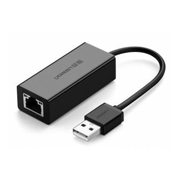Image of Ugreen USB-A 2.0 zu 100Mbps Ethernet Adapter - Schwarz bei Hauptner.ch