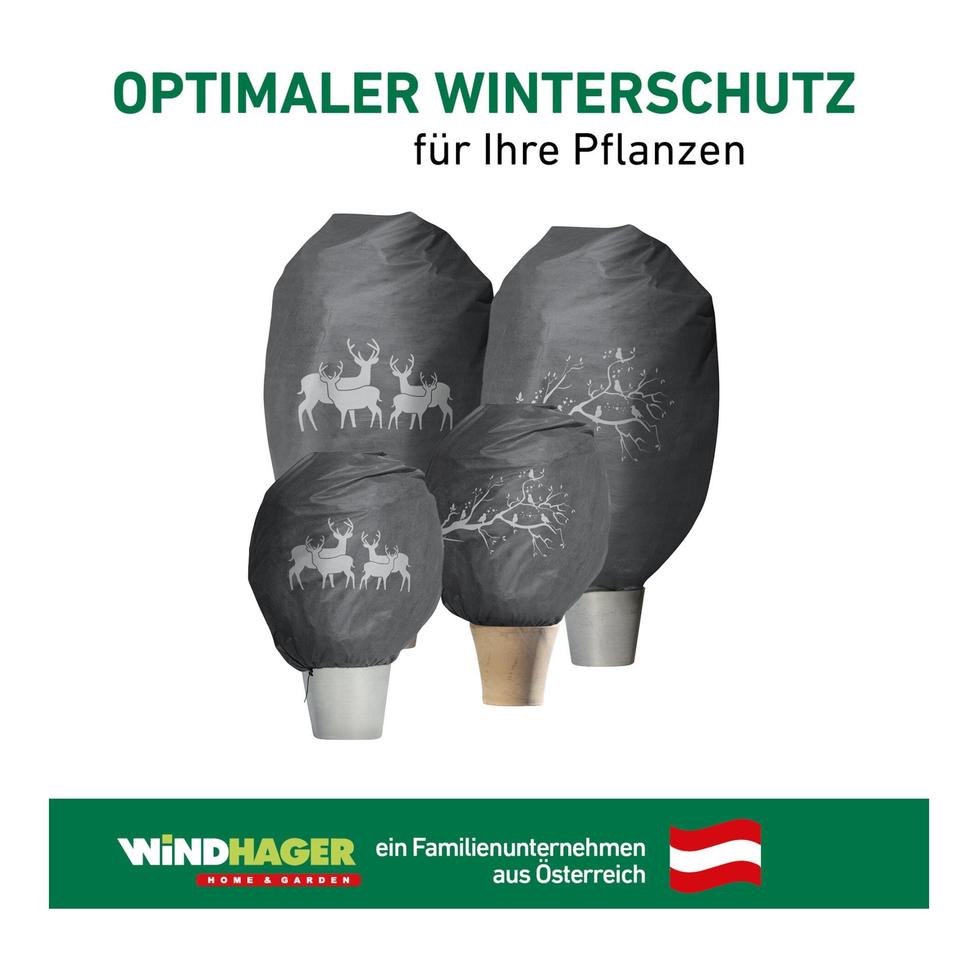 Winter-Deko-Vlieshaube PROTECT Hirsche