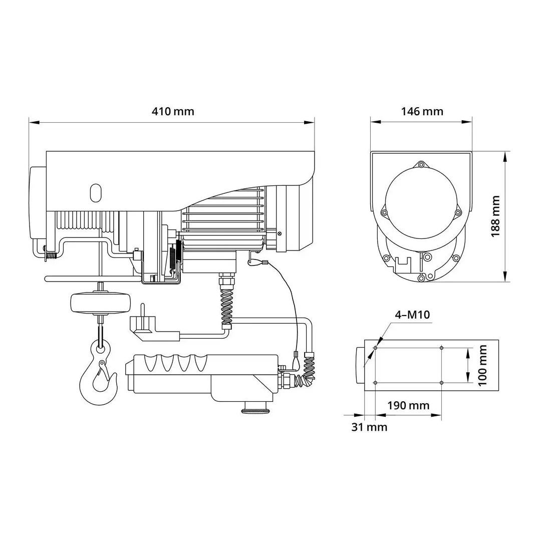 Güde Elektrischer Seilzug GSZ 300/600