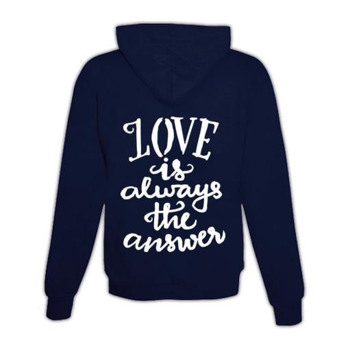 Hoodie mit Zipper Love is the answer Unisex