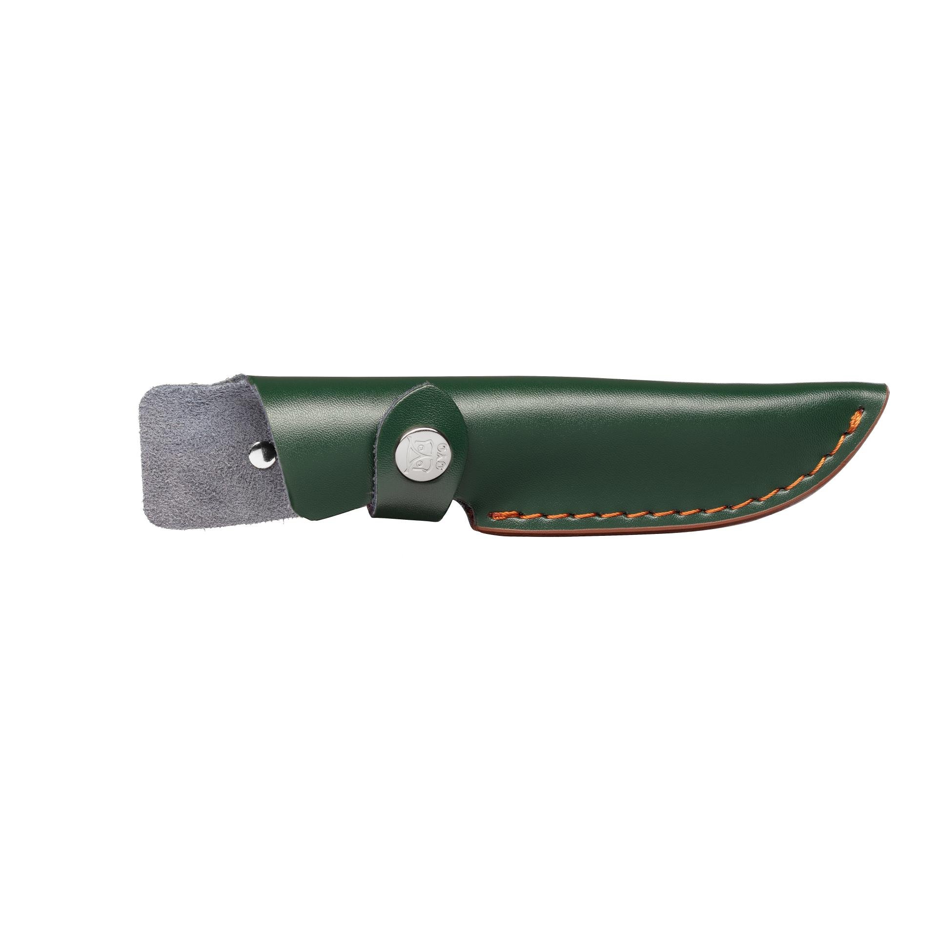 Øyo FINNSKOGEN - Couteau de chasse/de plein air avec étui de protection en cuir