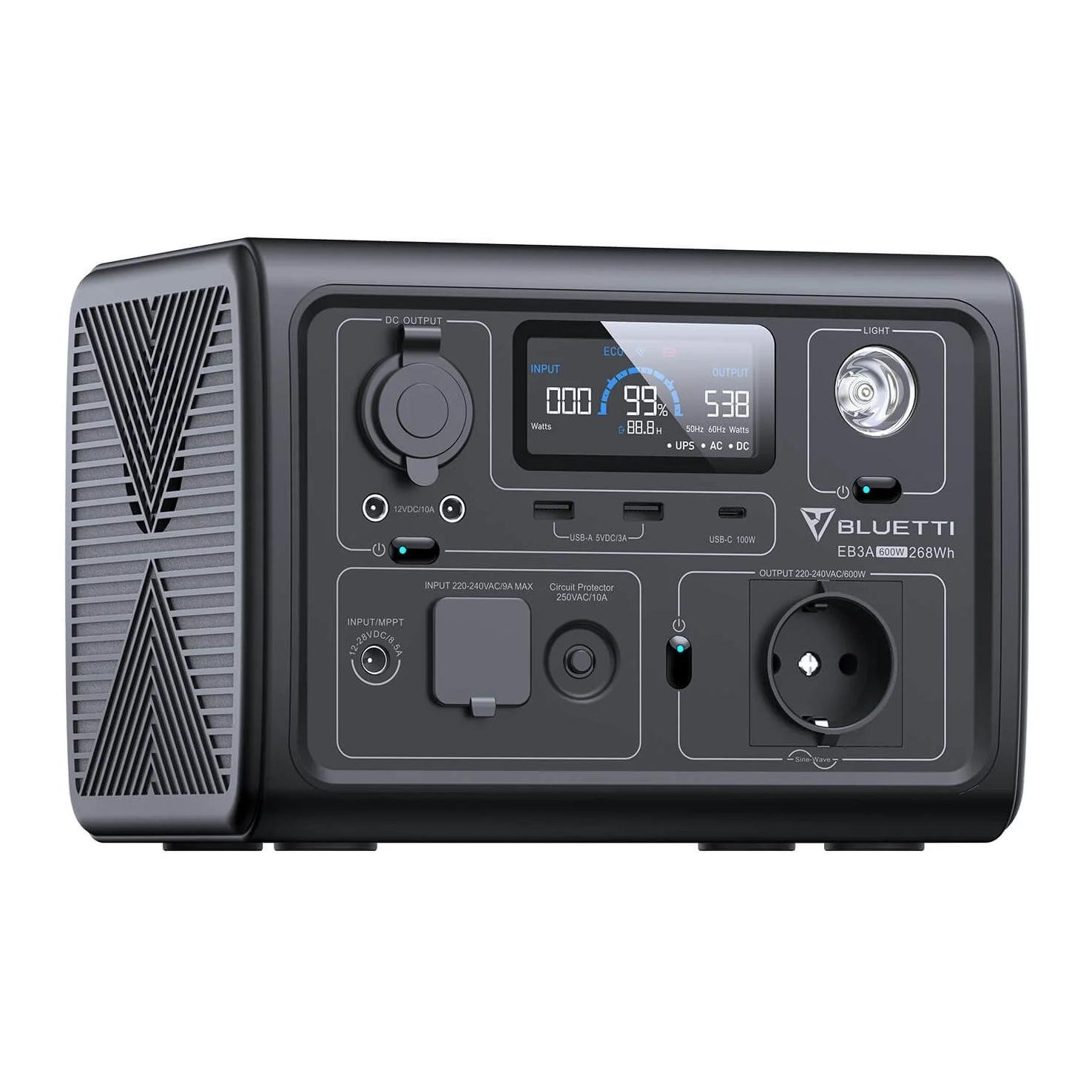 EB3A Power Station (600W / 268 Wh)