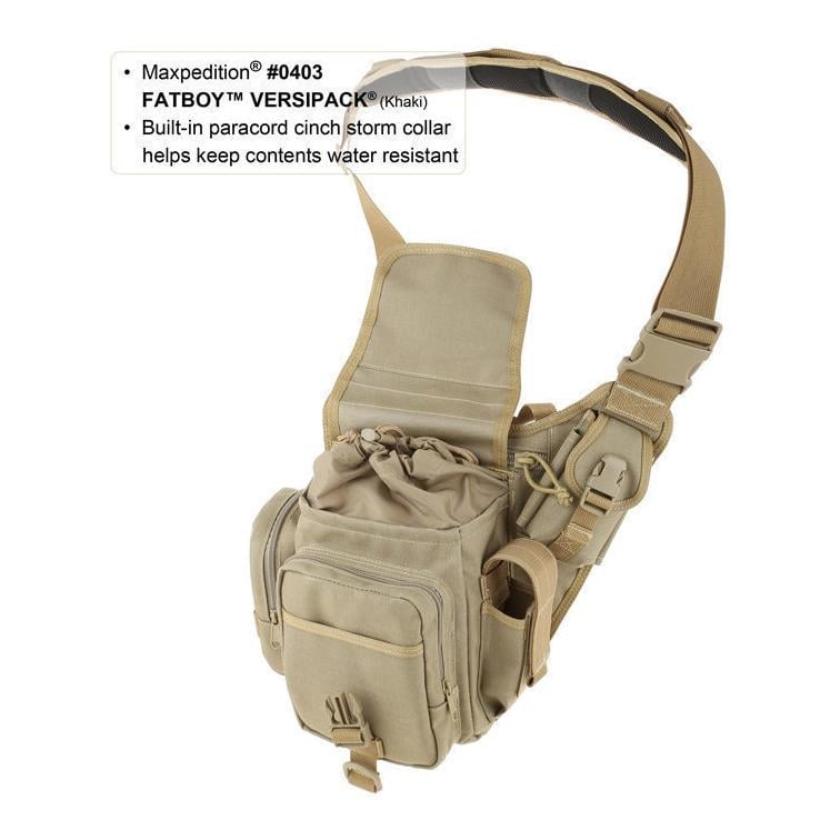 FatBoy Versipack Umhängetasche Schwarz