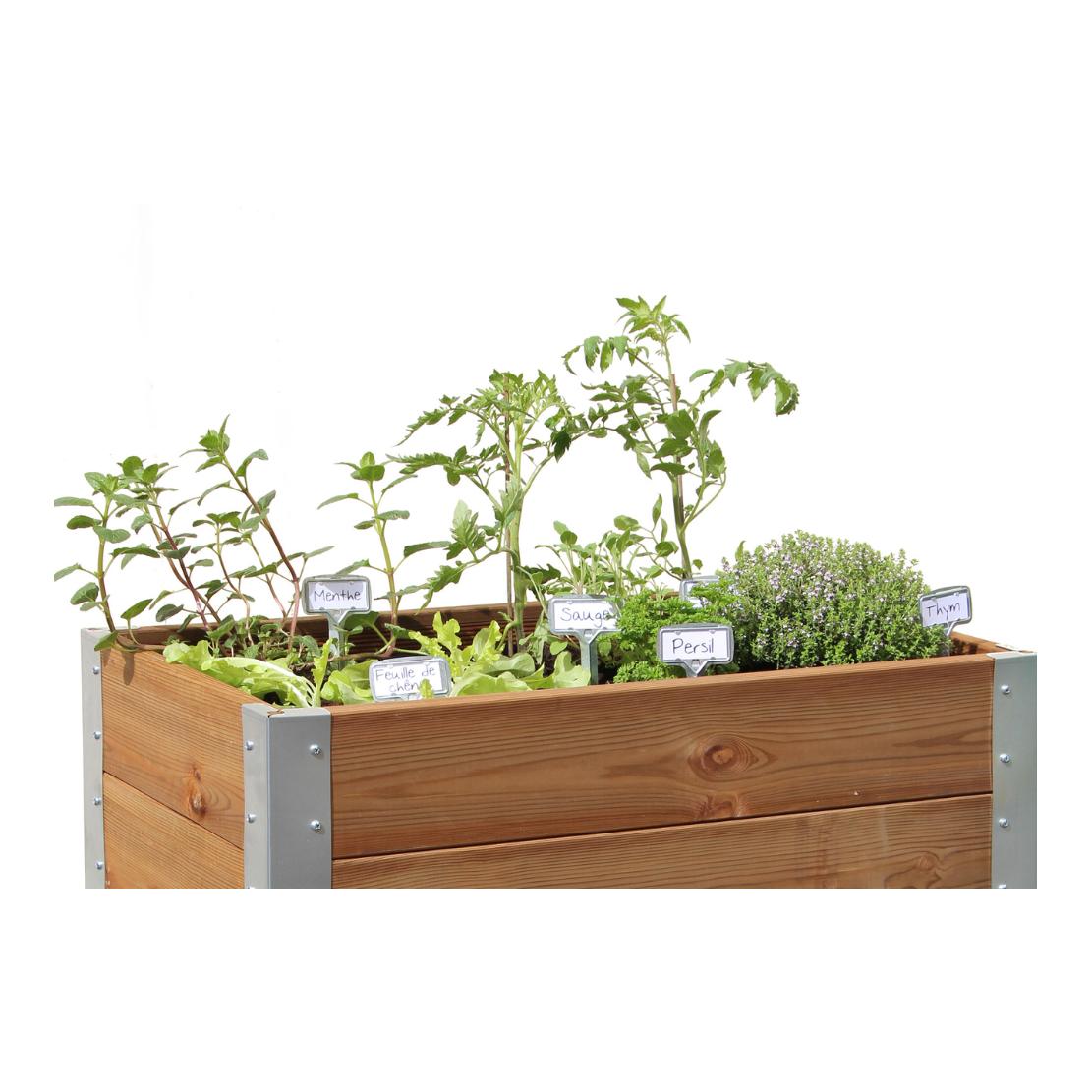 Hochbeet mit Komposter