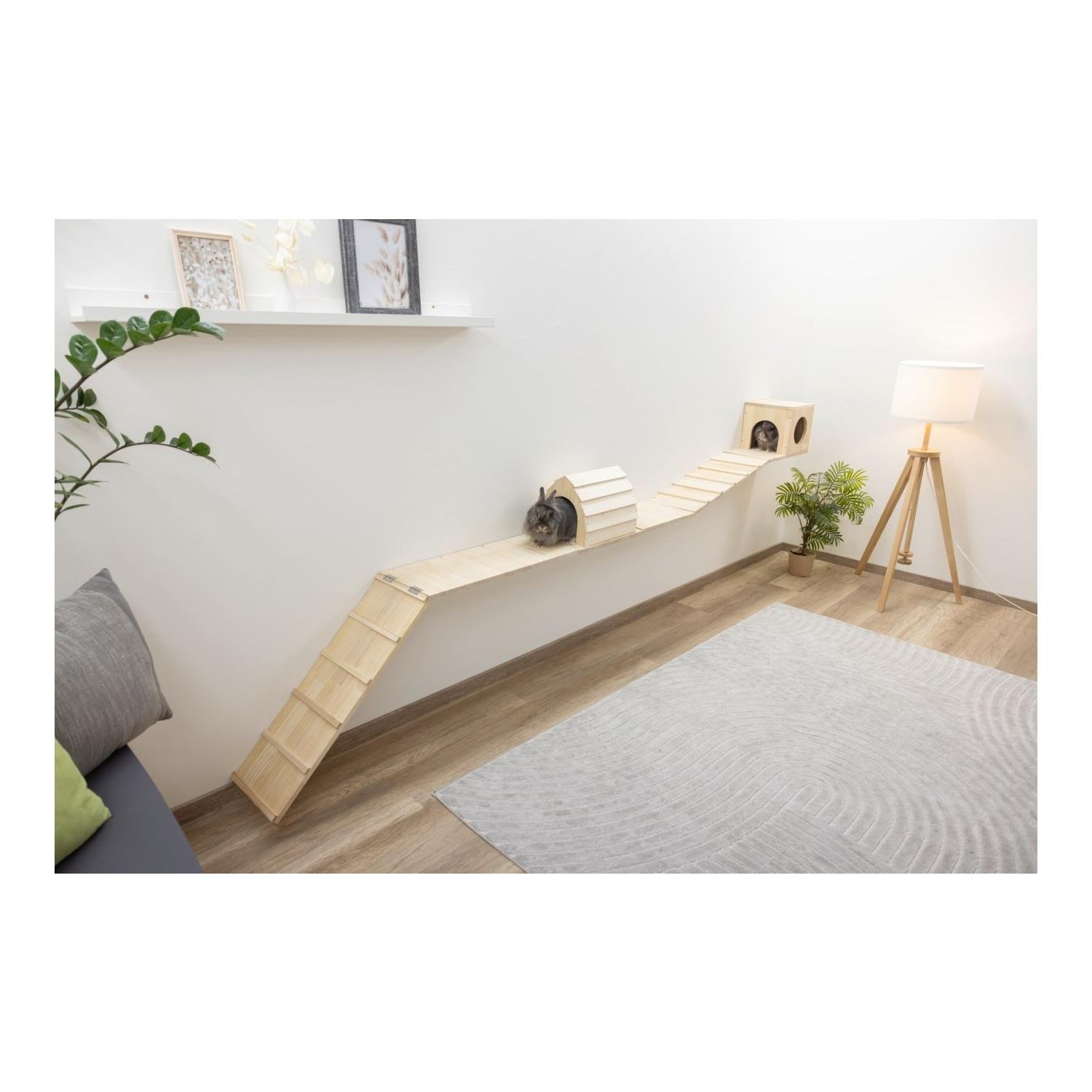 Kerbl Pet Kleintier Wand-Parkour Skywalk  6-teilig
