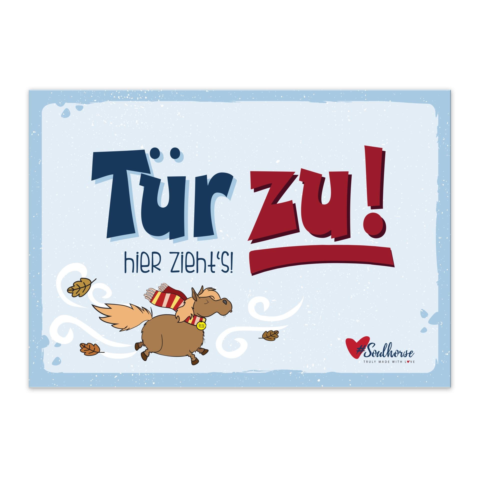 “Tür zu” Stallschild