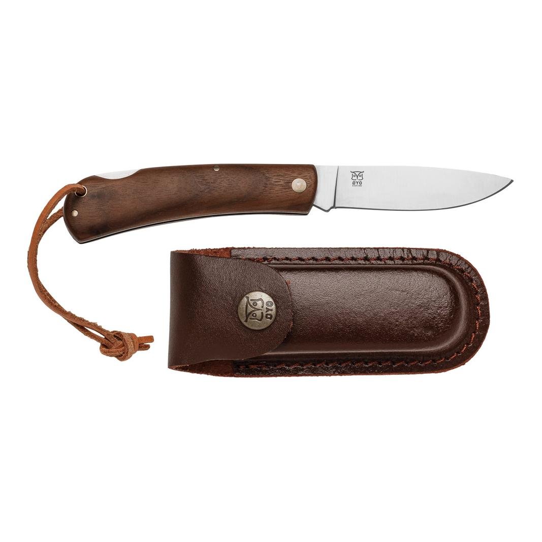 Øyo NORDMARKA - Jagd/Outdoorklappmesser mit Lederhülle 
