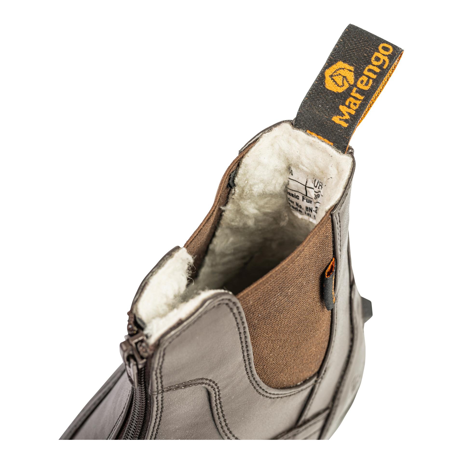 Reitstiefelette Frontzip Winter Kunstleder