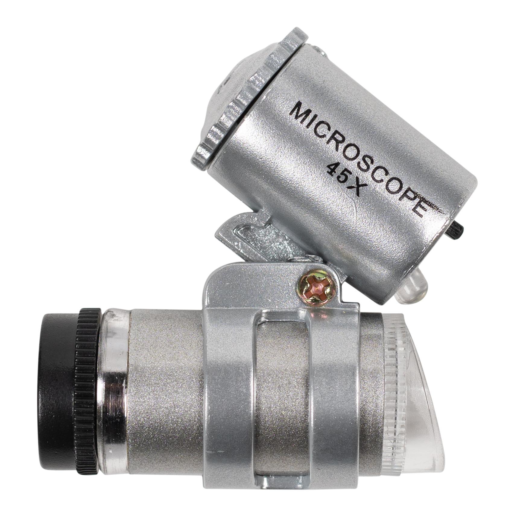 Taschenmikroskop 45x für den professionellen und Hobbygebrauch
