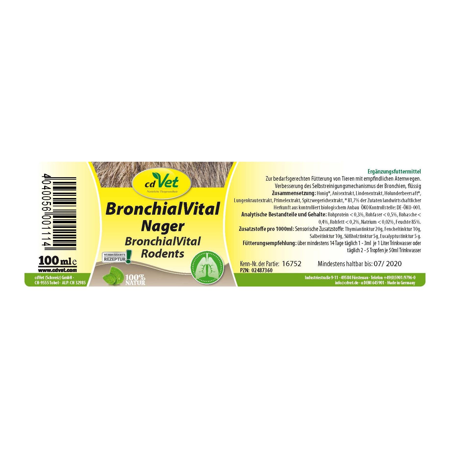 BronchialVital pour rongeurs