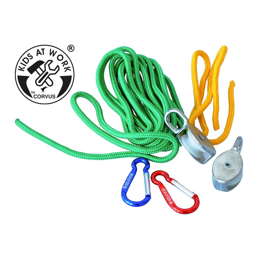 Flaschenzug mit Seil 5M