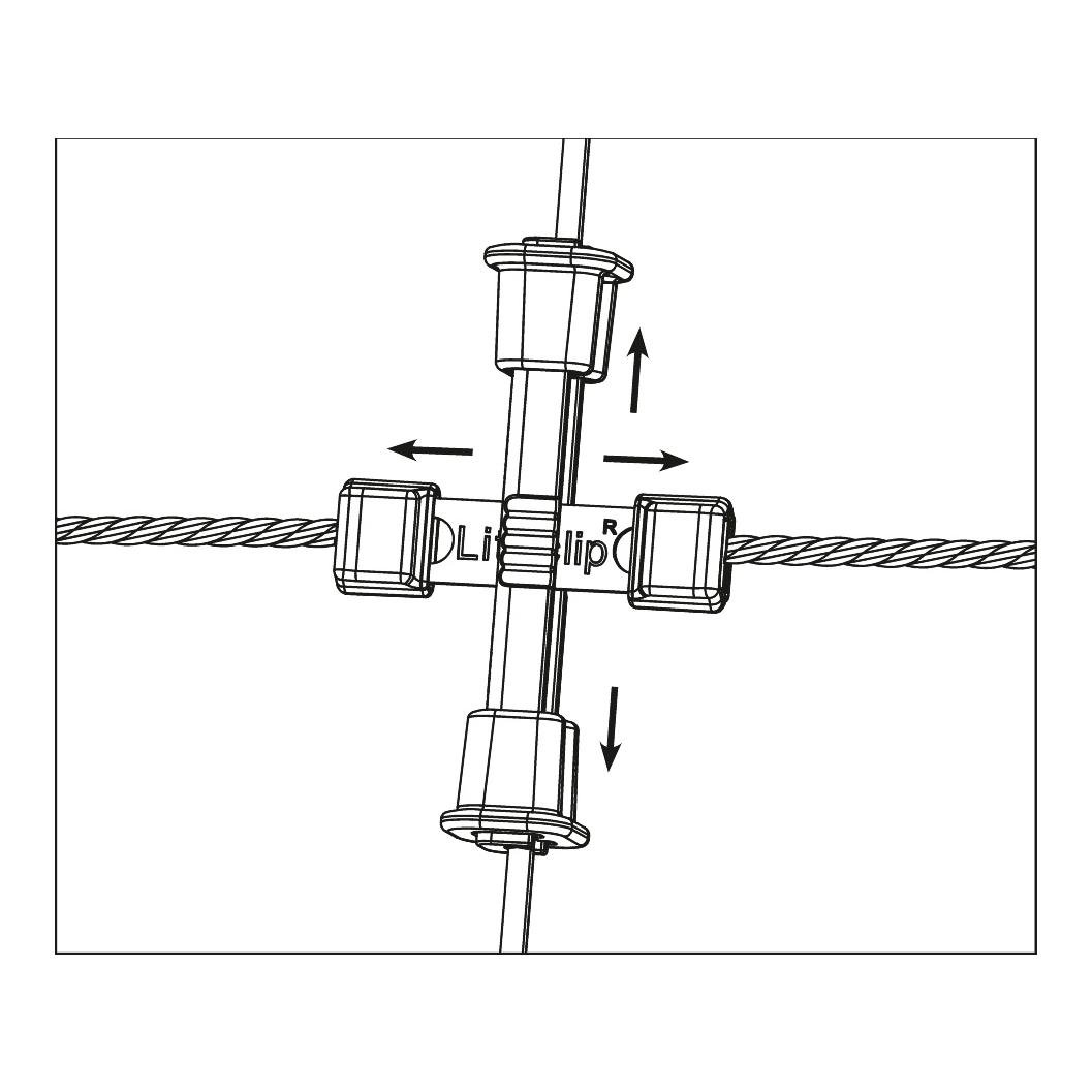 Litzclip® Reparaturset für Vertikalstreben in Weidenetze