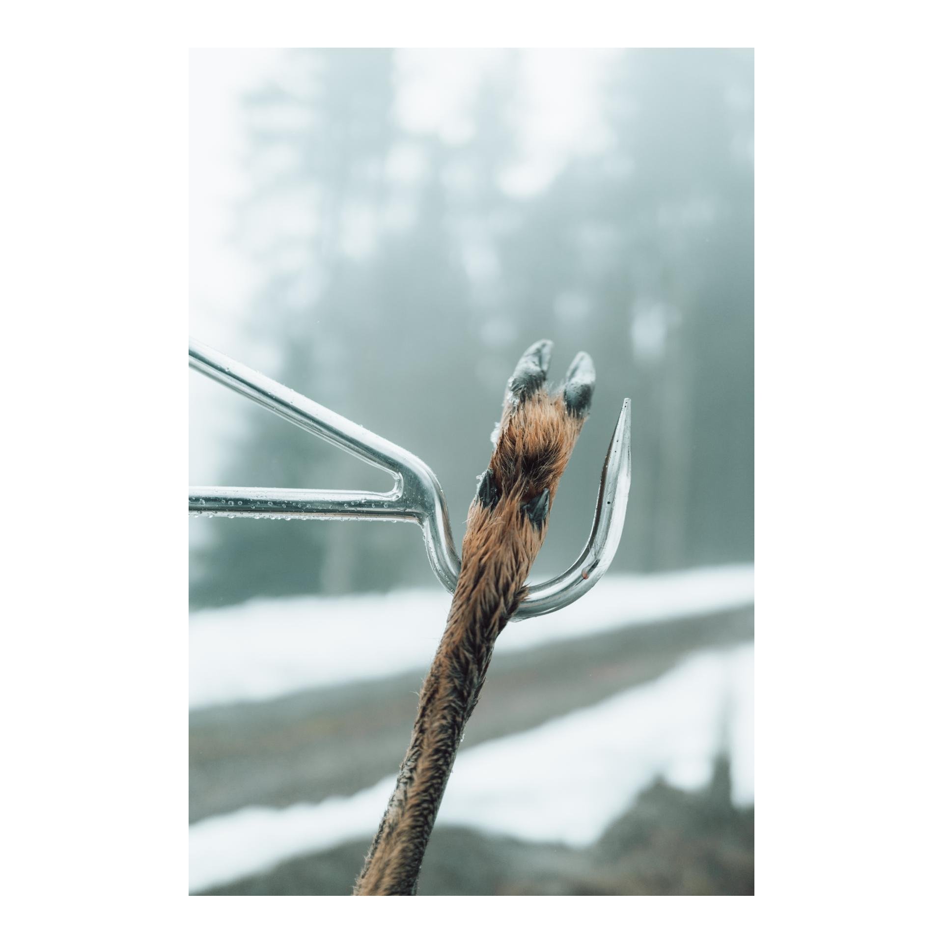 Mobile Aufbrechhilfe für Heckträgermontage