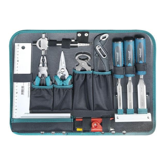 ABS-Werkzeug-Koffer "PRO CHROME WOOD", 116-tlg.