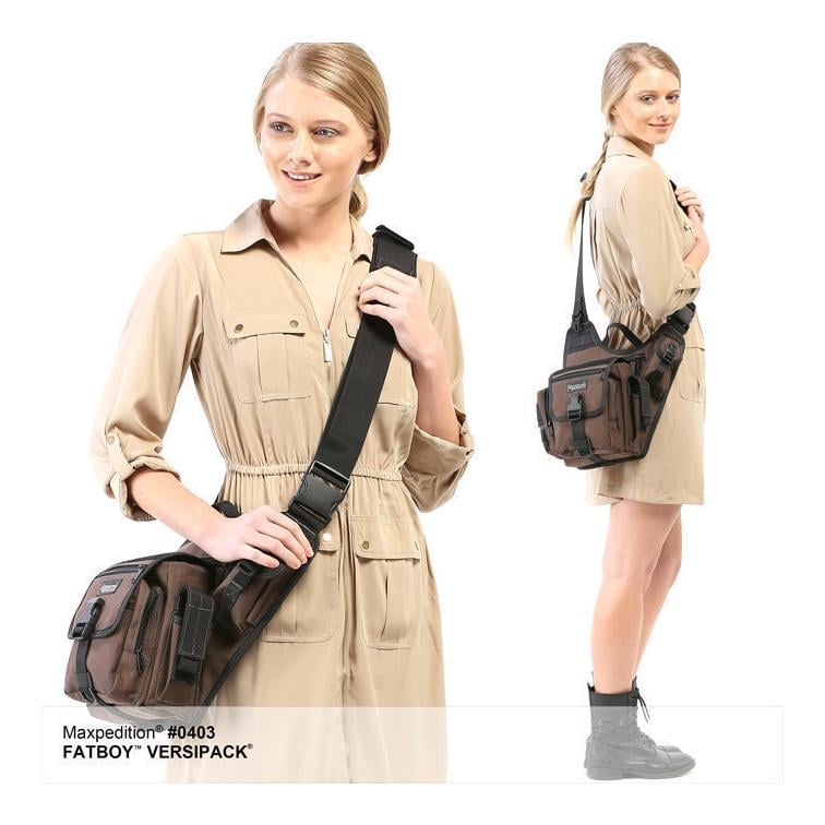 FatBoy Versipack Umhängetasche Schwarz