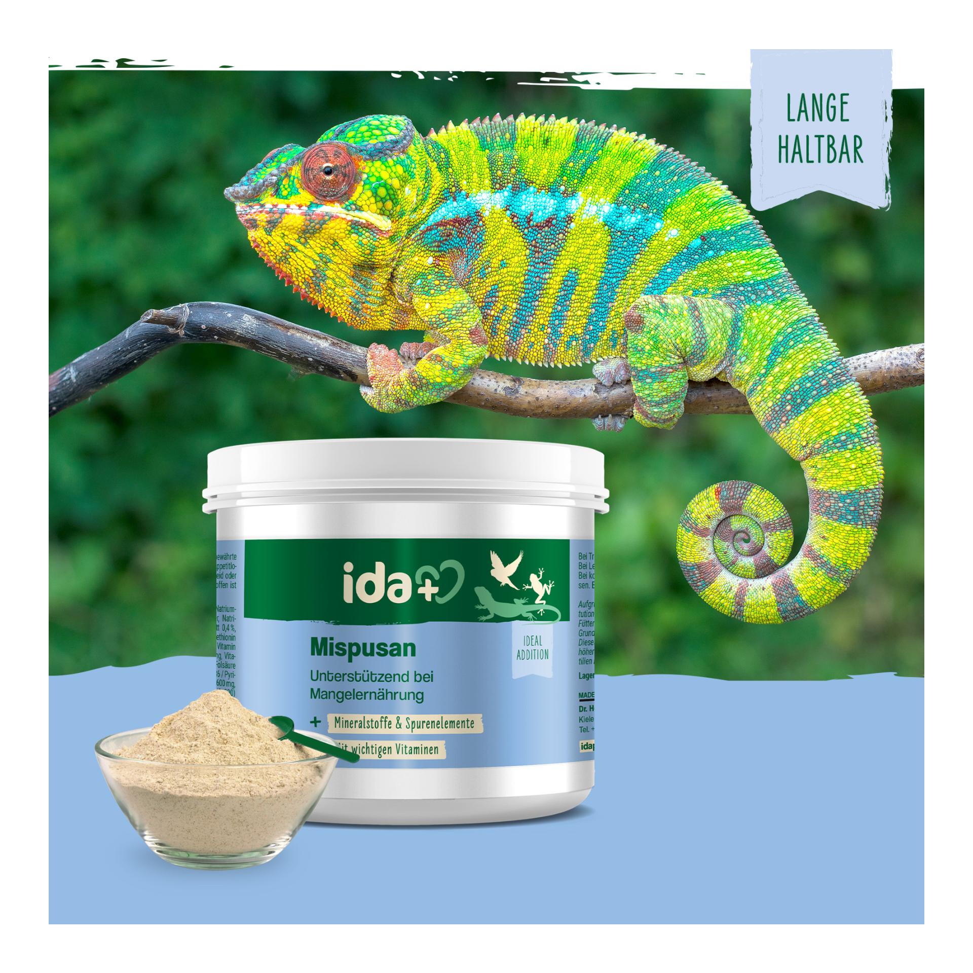 IdaPlus Mispusan - Mineralfuttermittel für Amphibien, Reptilien & Vögel