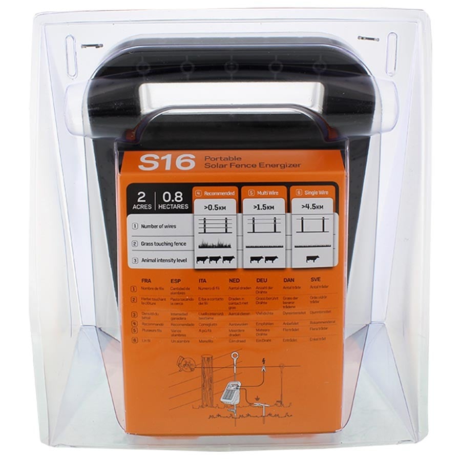 Gallagher Électrificateur solaire S16 – batterie incl.