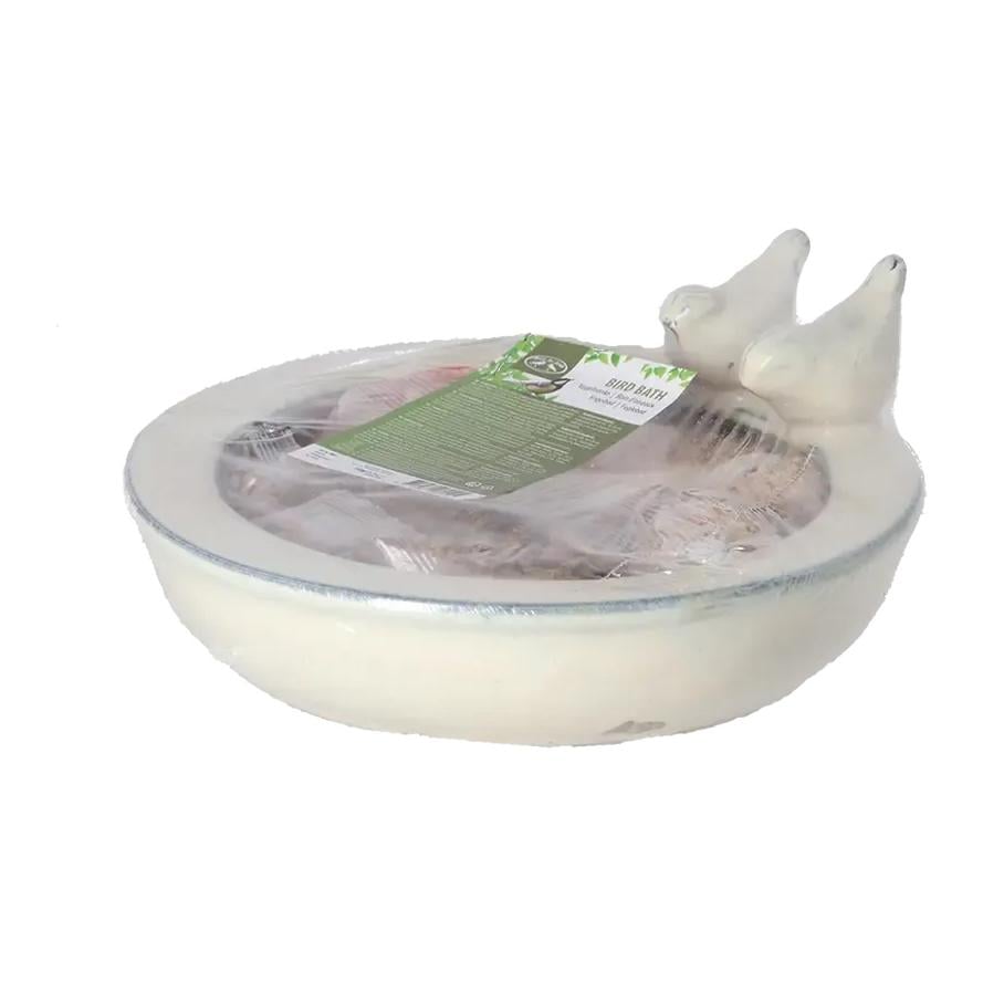 Vogeltränke rund + Futter sort