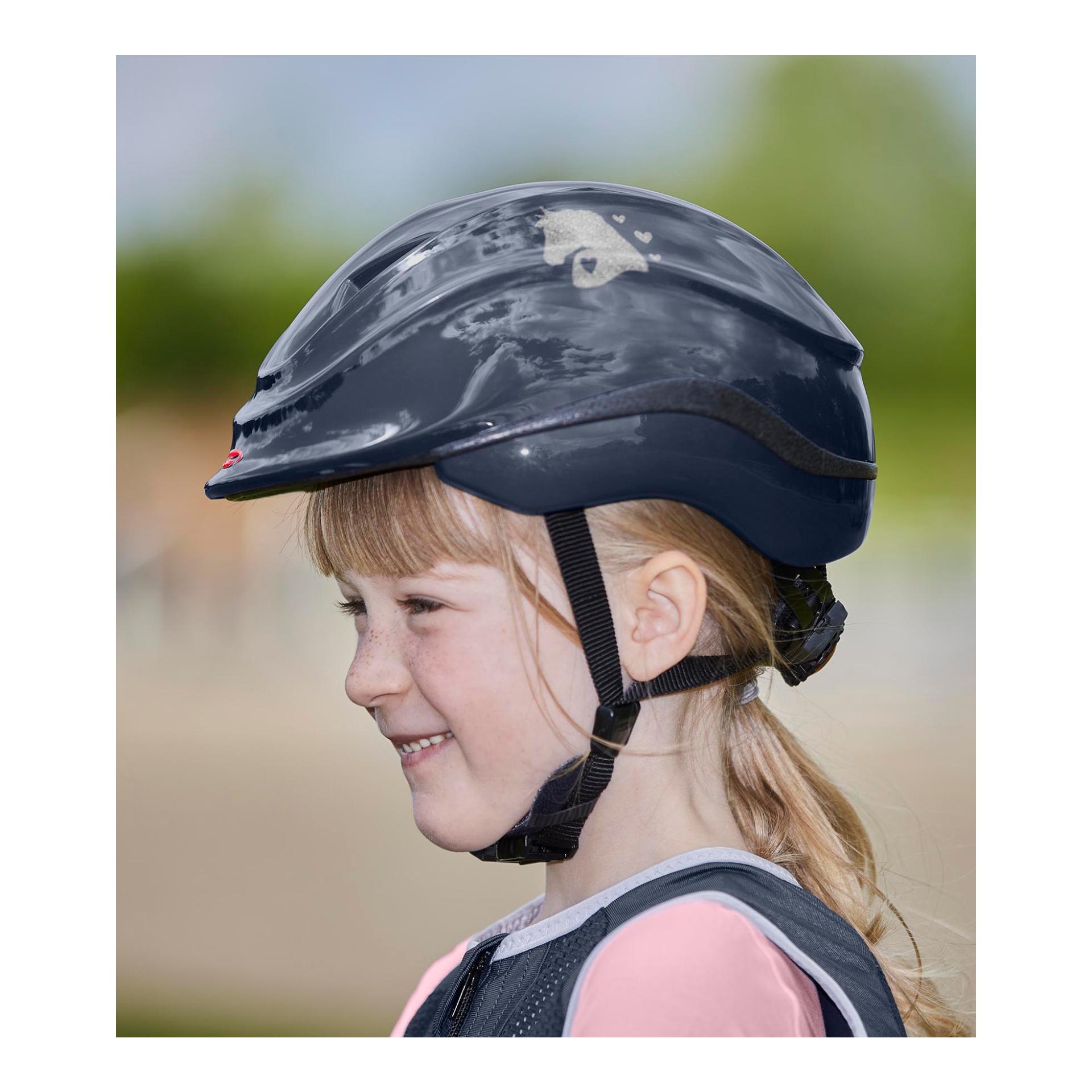 Casque ou bombe d'équitation 3 points CARBONIC