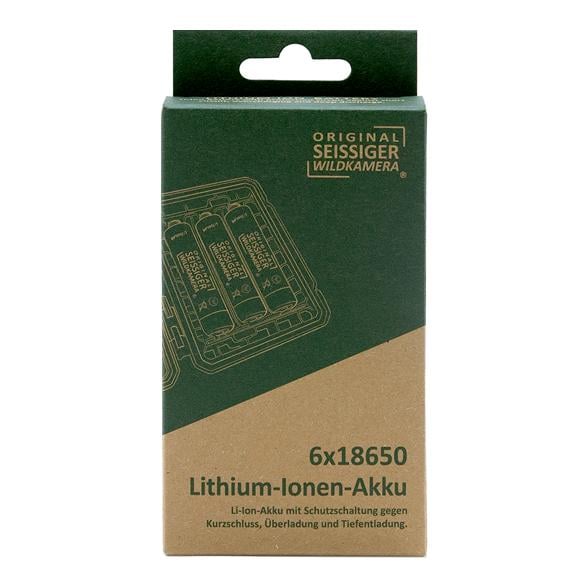 Lithium-Ionen-Akku 18650 6 Stück