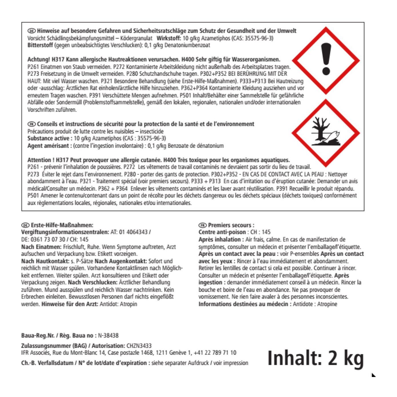 Ködergranulat AzametiFly