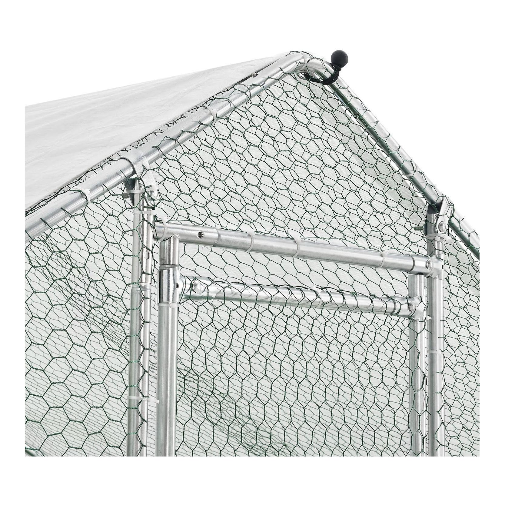 Enclos extérieur 3 x 6 x 2 m pour poules