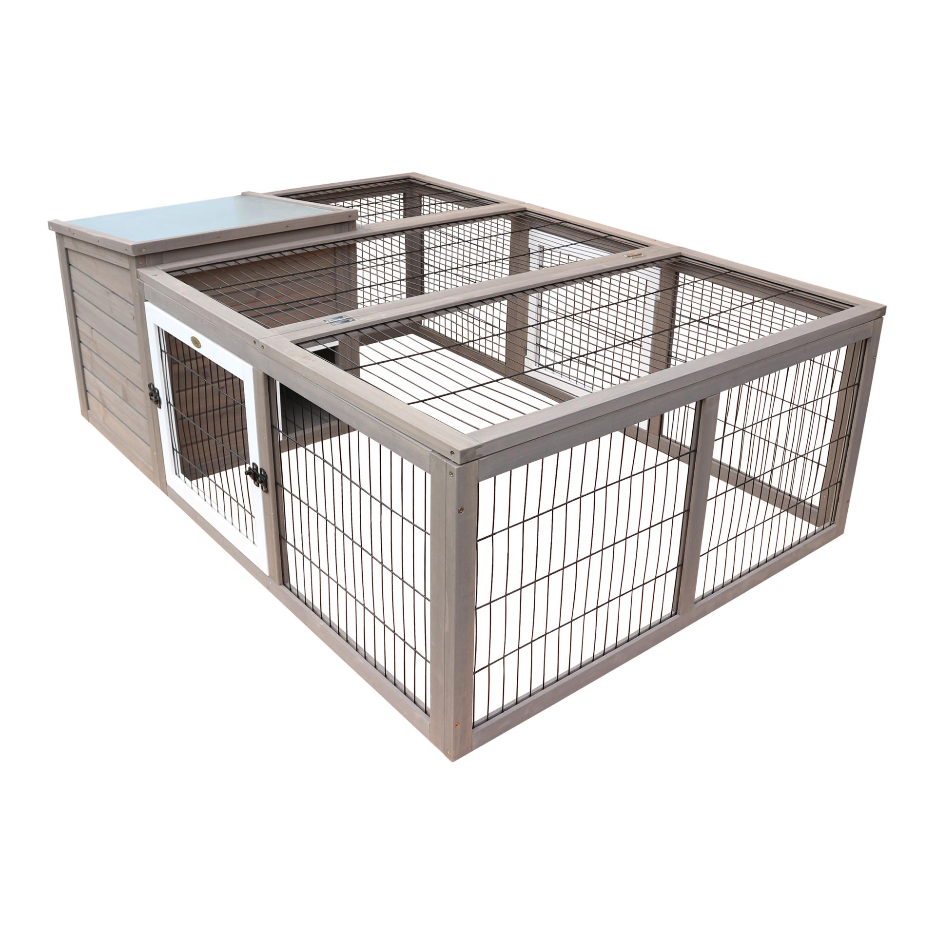 Parc pour petits animaux avec maison