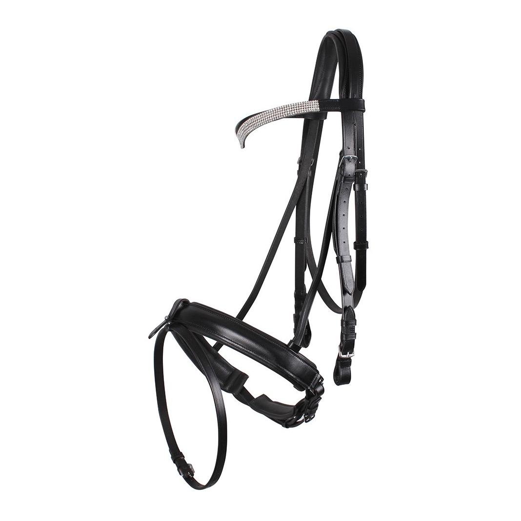 Image of QHP Draft Horse Elegance Kaltblutzaum - schwarz bei Hauptner.ch