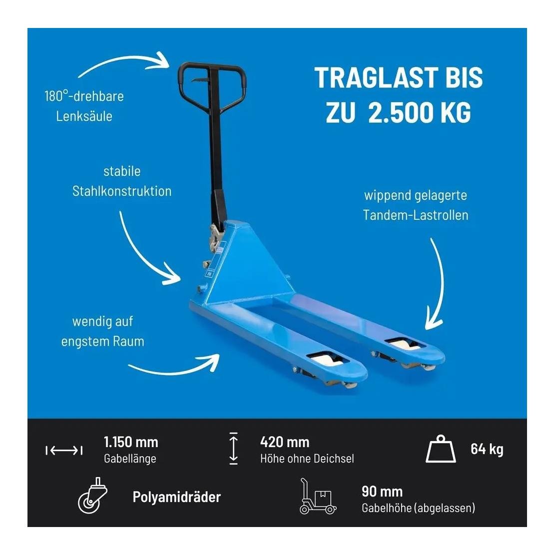 Güde Gabelhubwagen GHW 2500-115 PA