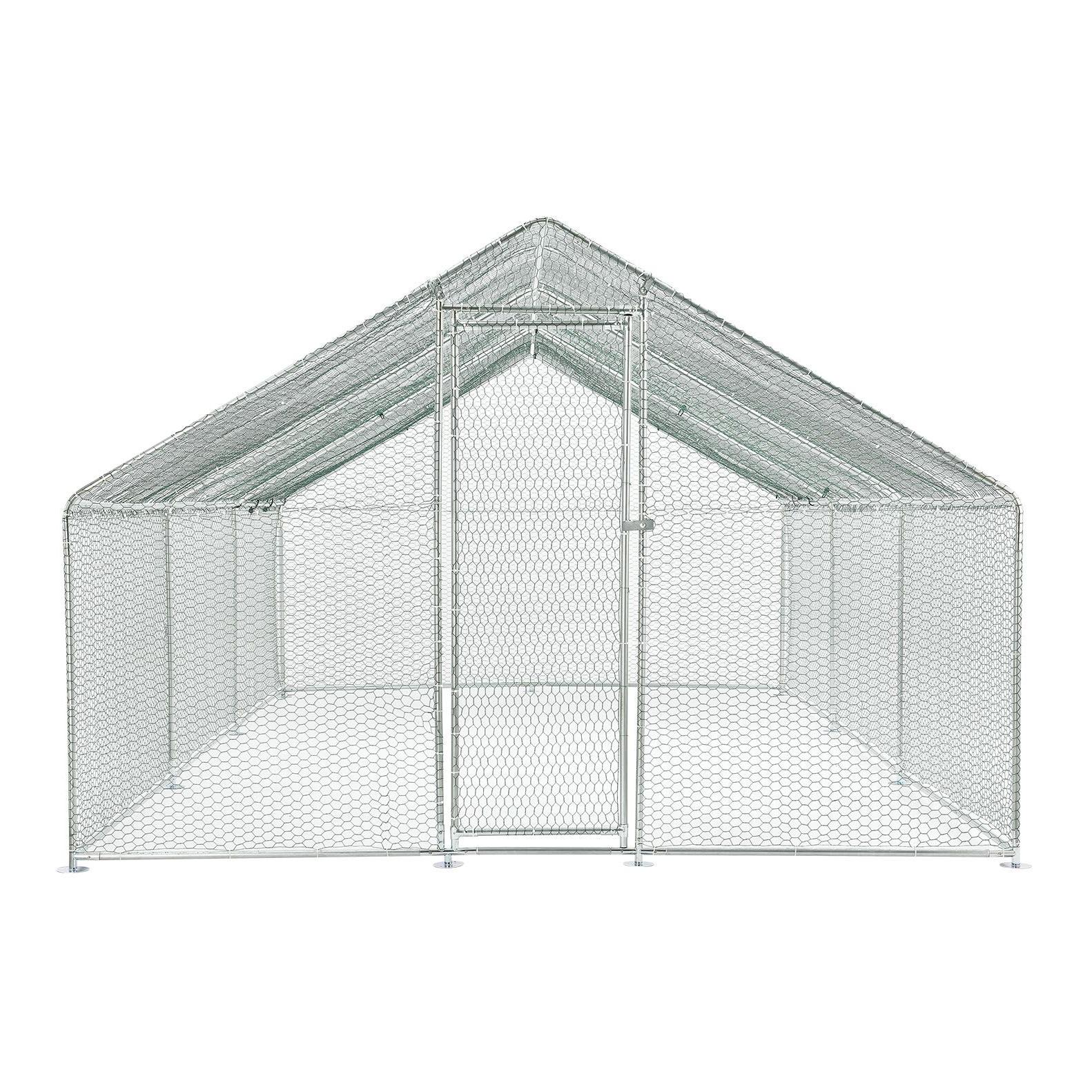 Enclos extérieur 3 x 6 x 2 m pour poules