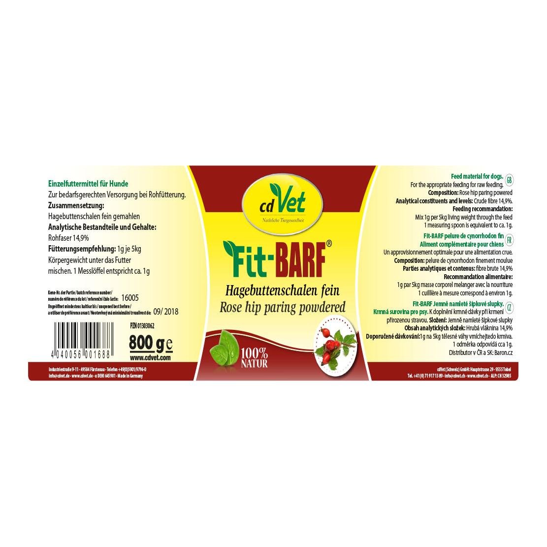 Fit-BARF Hagebuttenschalen fein 