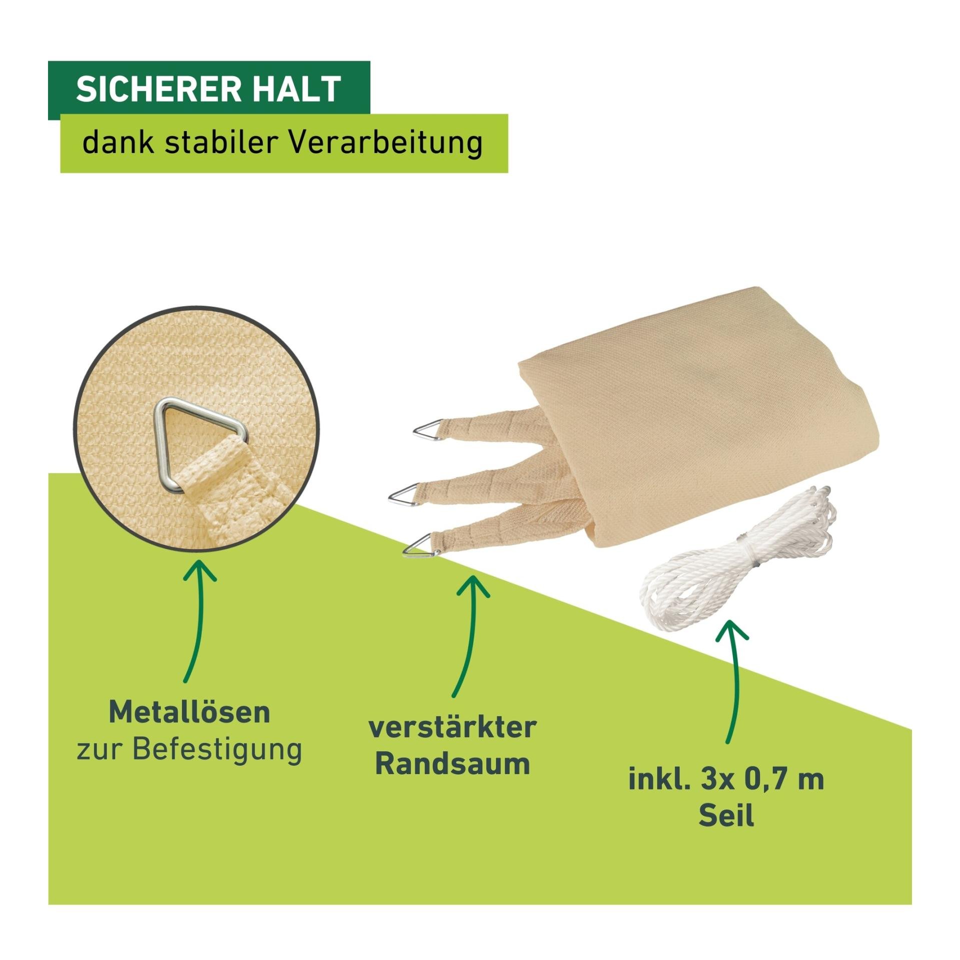 Windhager Sonnensegel Capri - dreieck