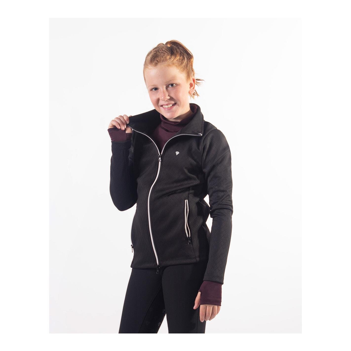 Image of QHP Sweatjacke Diamond Junior - schwarz bei Hauptner.ch