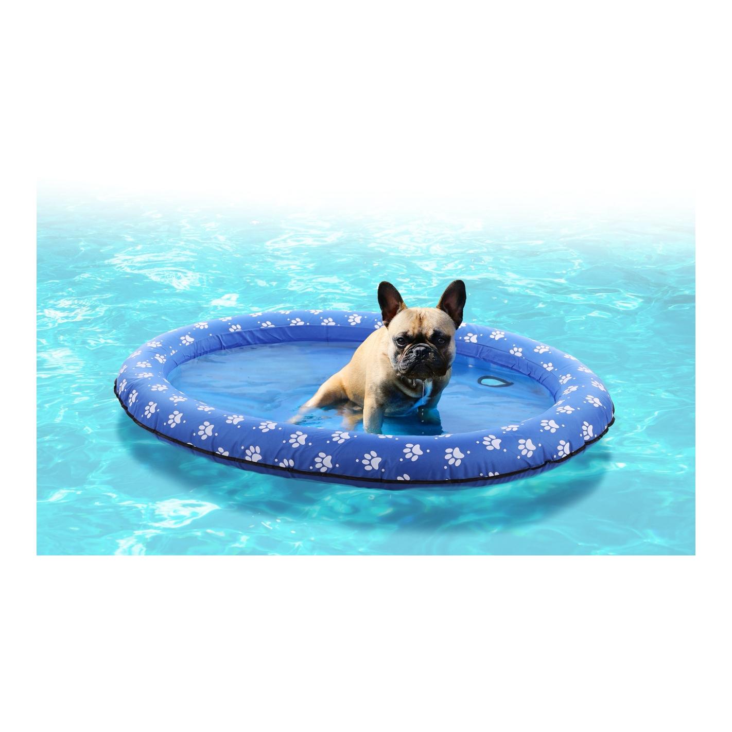 Luftbett Floss oval - Aufblasbares Schwimmbett für Hunde