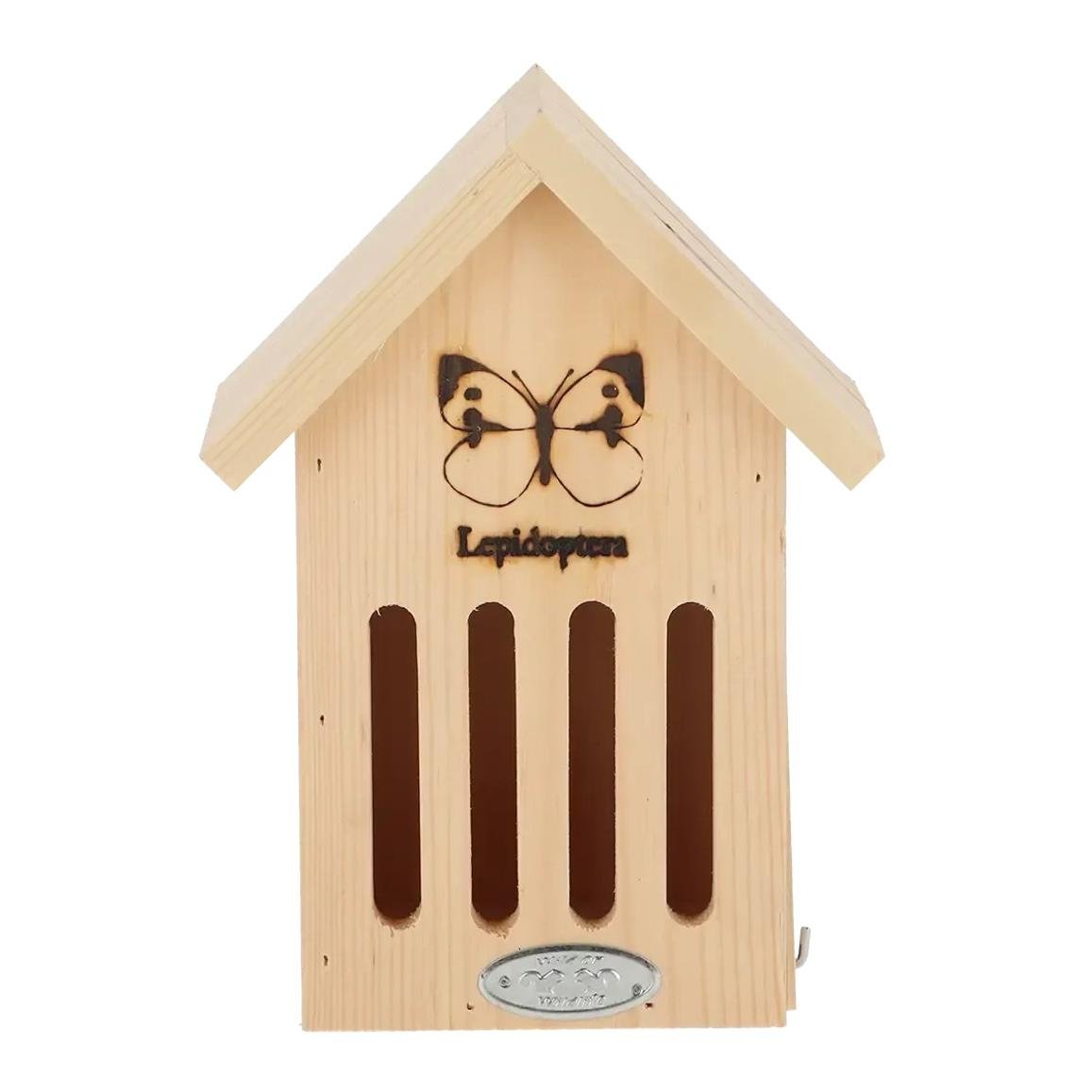 Schmetterlinghaus mit Silhouette