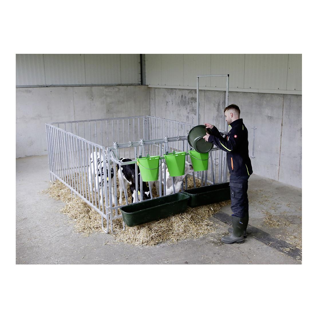 Fanggitter 7 Plätze, modulare Zaunaufstallung