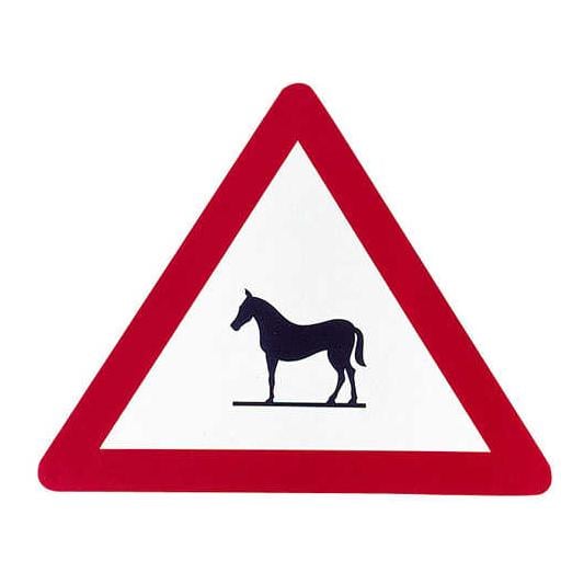 Signal - Tafel "Kuh" - rot/weiss