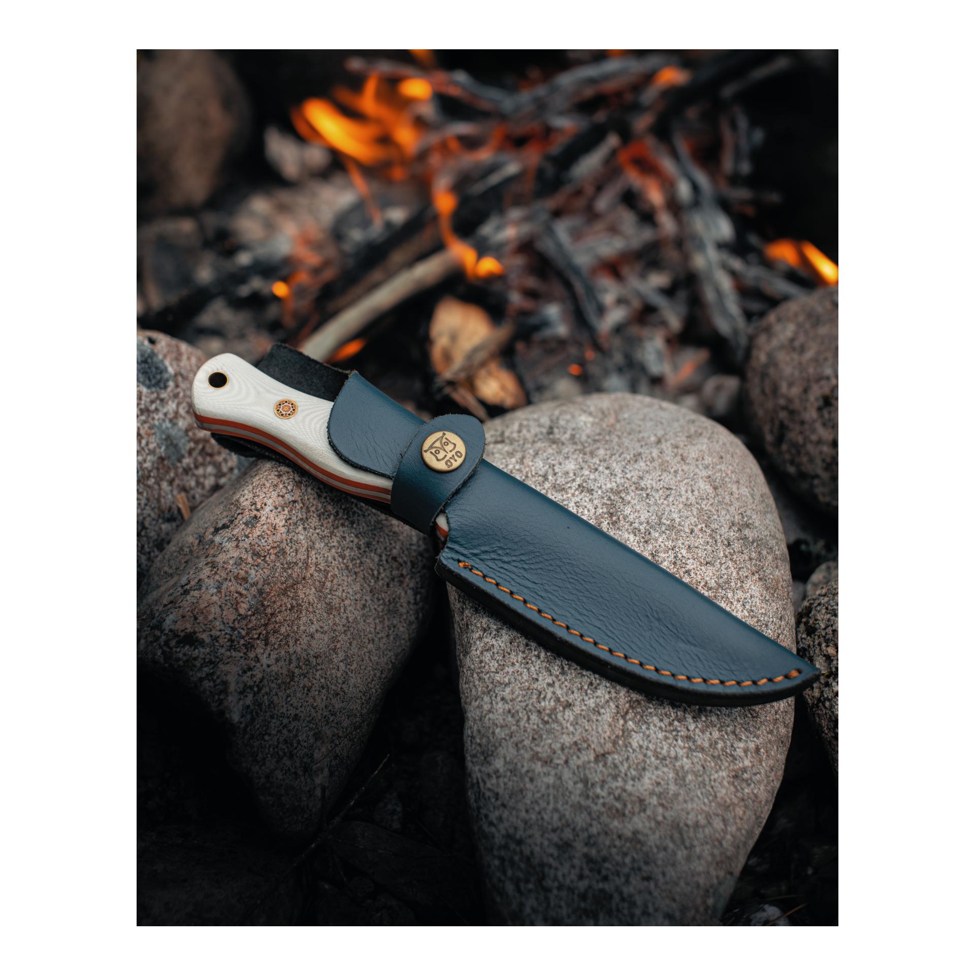 SVALBARD - Jagd/Outdoormesser mit Lederscheide (Full Tang)