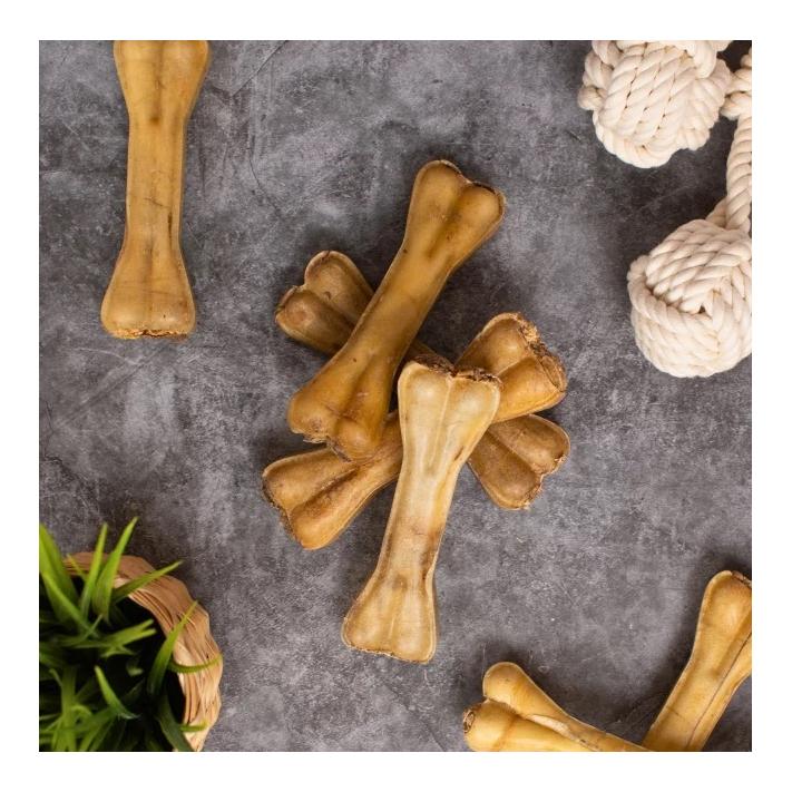 Kauknochen gefüllt mit Pansen ca. 15 cm