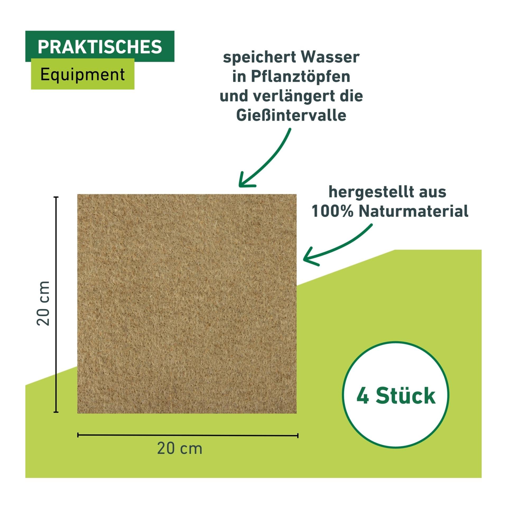 Biologischer Wasserspeicher für Töpfe