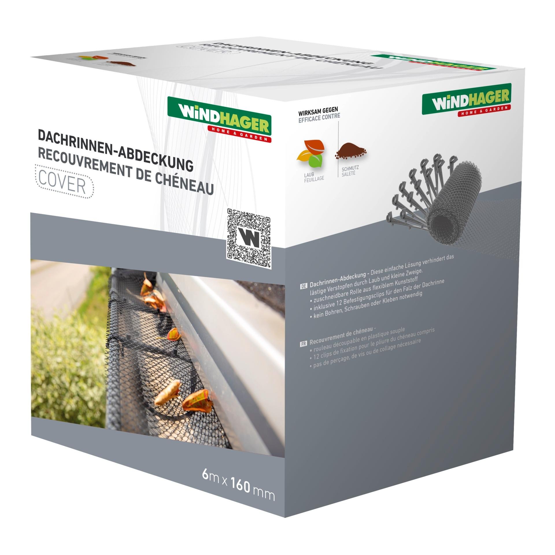 Windhager Dachrinnen - Laubschutz "Wave"