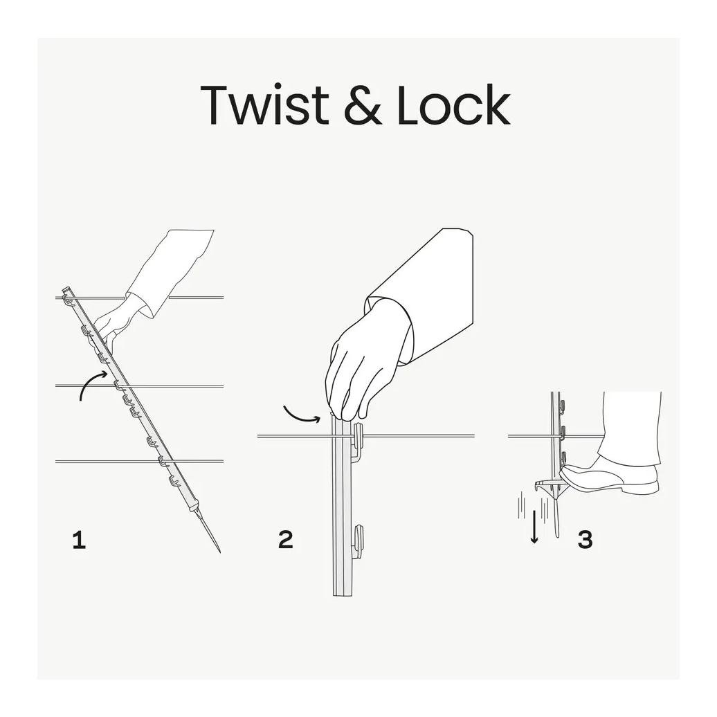 Piquet plastique Vario - 20 pièces