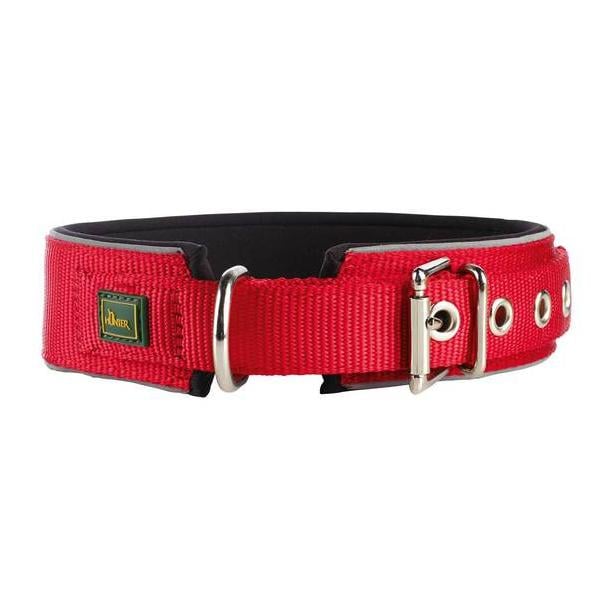 Halsband Neopren Reflect Neopren/Nylon - rot/schwarz
