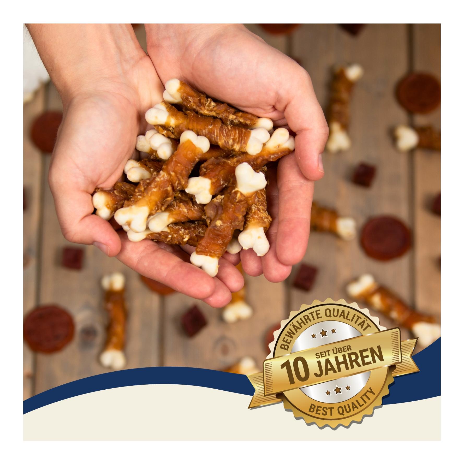 Calciumknochen mit Hühnerbruststreifen