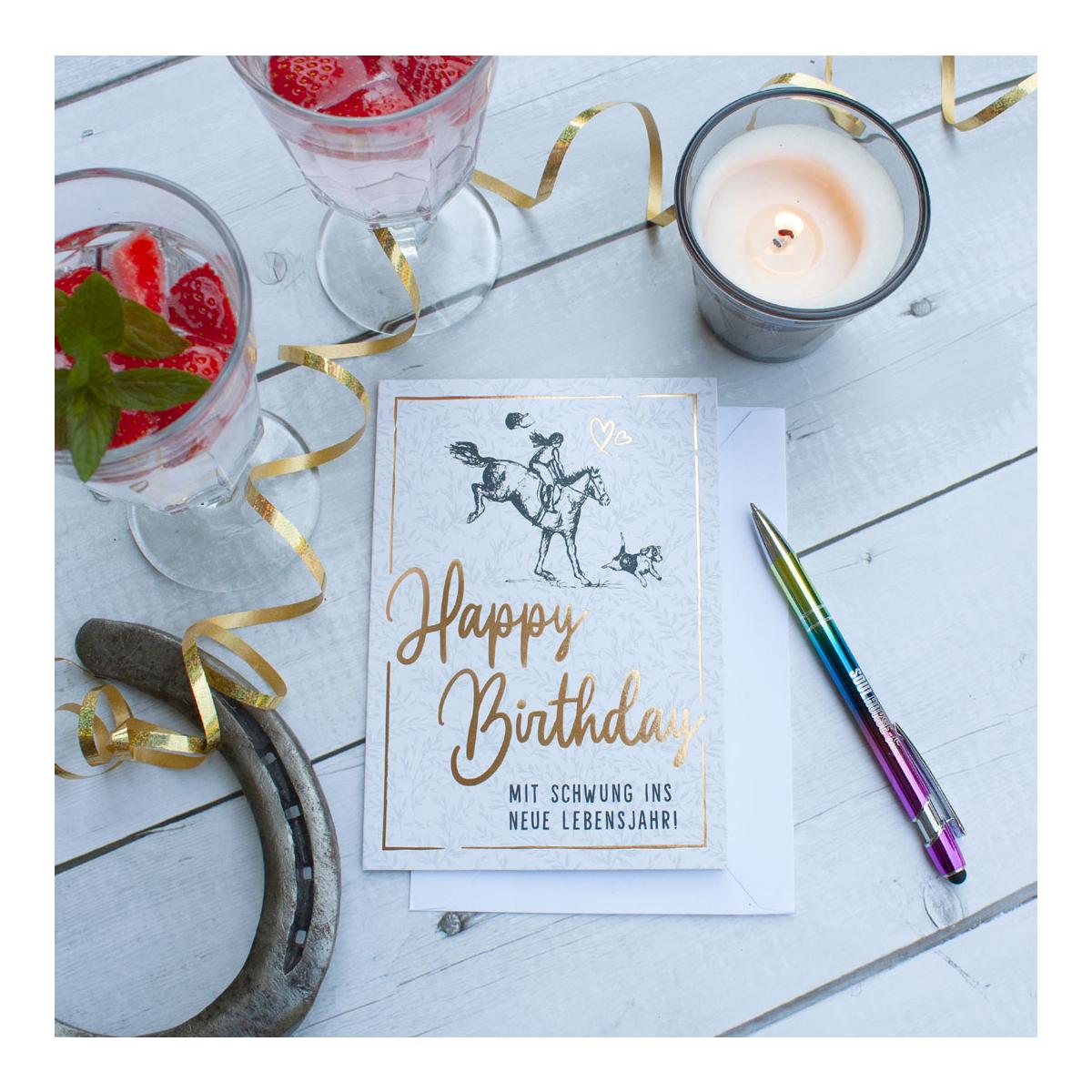 Grusskarte "Happy Birthday"