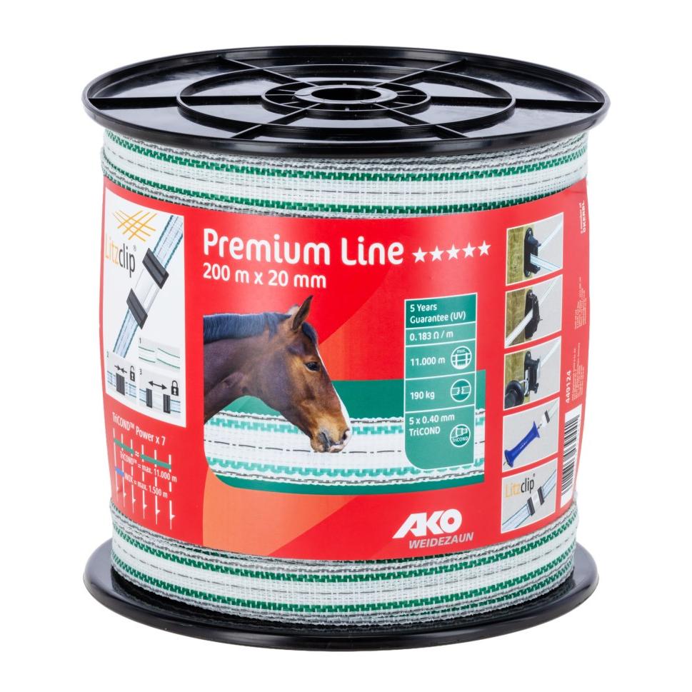 Ruban de clôture pour pâturage Premium Plus