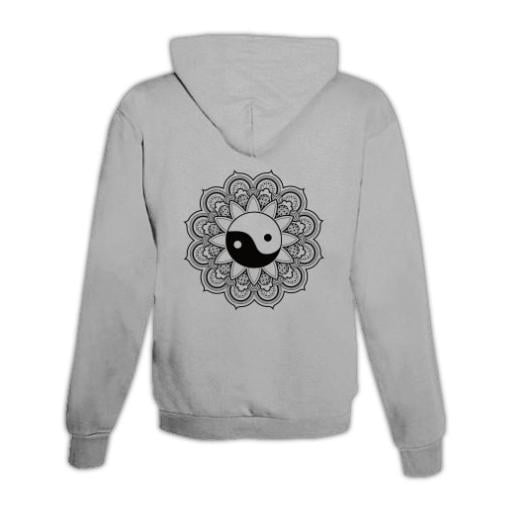 Pull à capuche Mandala Yin Yang unisexe